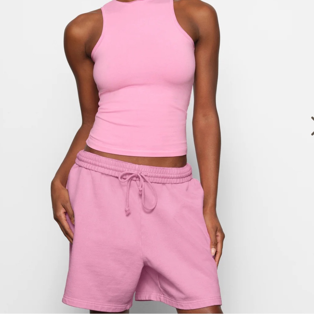 Skims boyfriend fleece shorts